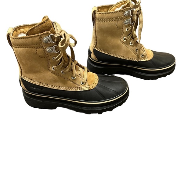 NWOB Sorel Men's Caribou Storm WP Boot - Rain and Wind - Waterproof - Buff, 7 - Picture 7 of 14